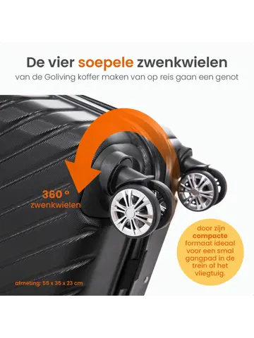 Handbagage Koffer - 53x35x23cm - 38 Liter