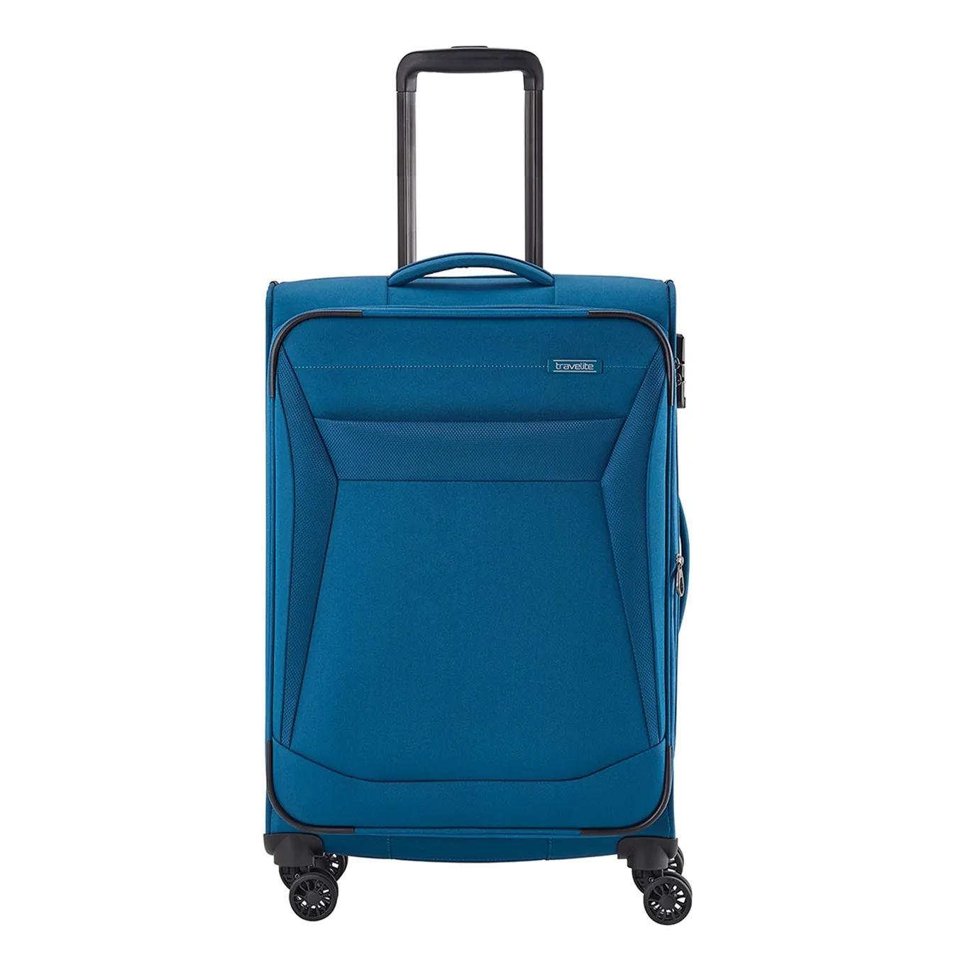 Travelite  Chios 4 Wiel Trolley M petrol Blauw  Blauw main product image