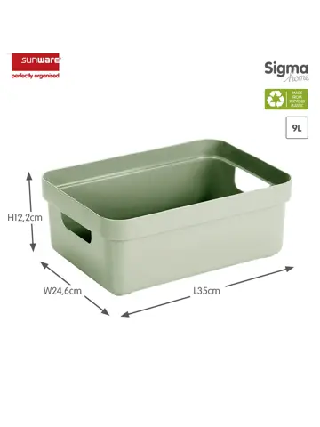 Sigma home - Opbergbox - 9L - 6-delig