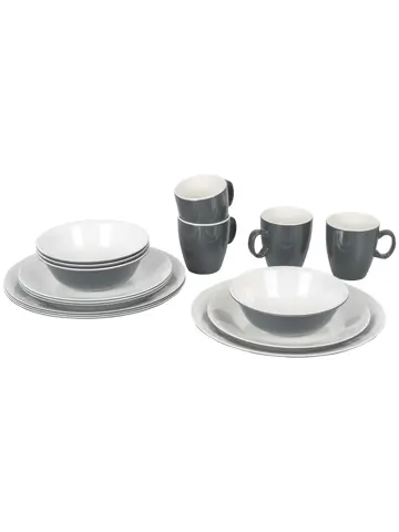 Servies Two-tone 16 Stuks
