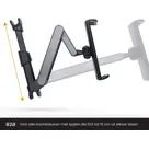 Tablet houder auto met verstelbare arm