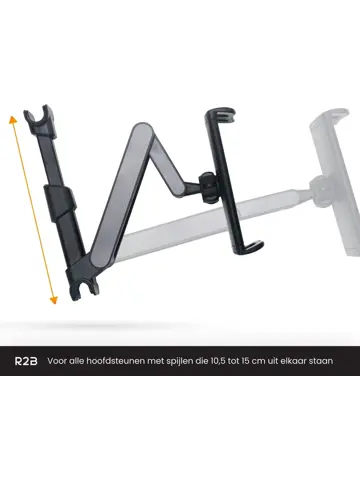 Tablet houder auto met verstelbare arm