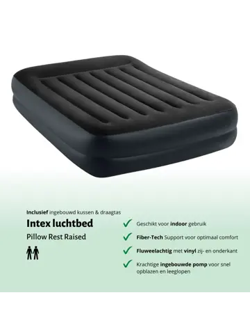 Luchtbed - Intex - 2P - 152x203 + Pomp