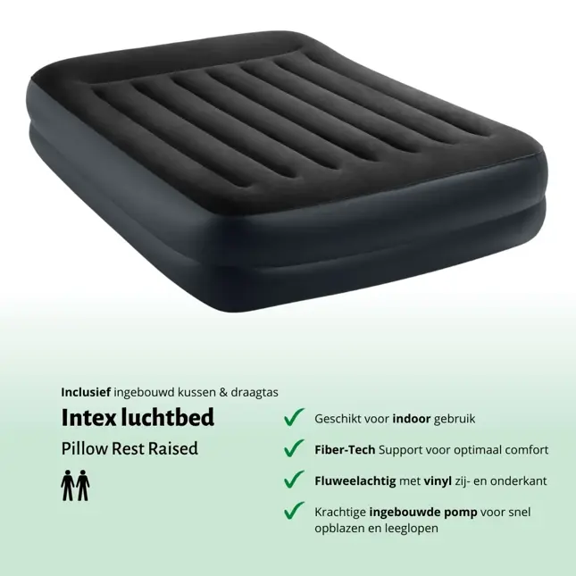 Luchtbed - Intex - 2P - 152x203 + Pomp