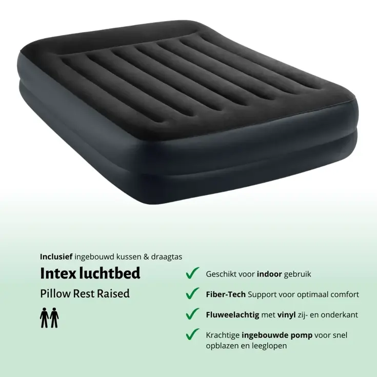 Luchtbed - Intex - 2P - 152x203 + Pomp