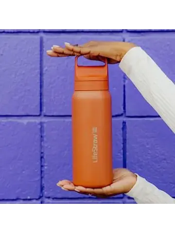 Lifestraw Go - RVS Waterfles 1L - Oranje
