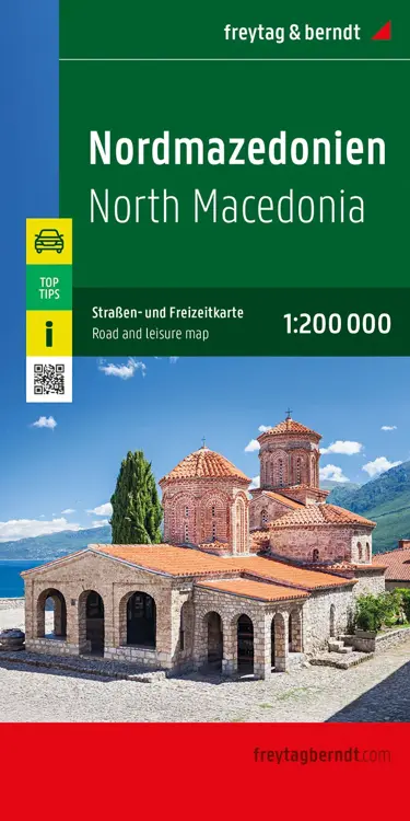 Wegenkaart Noord-Macedonië