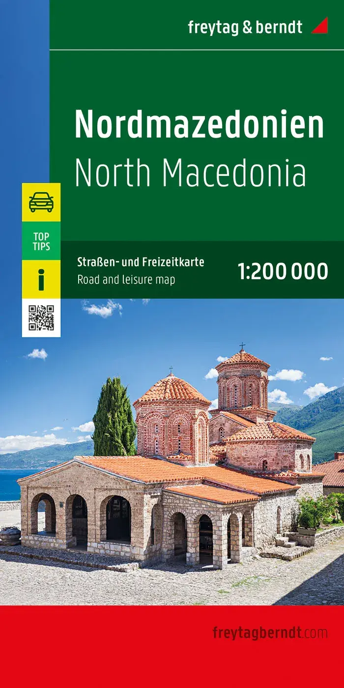 Wegenkaart Noord-Macedonië