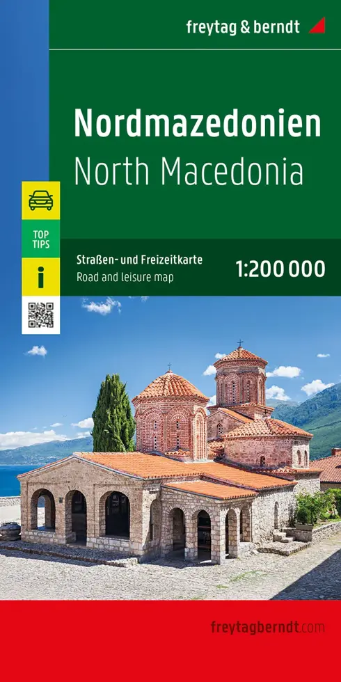Wegenkaart Noord-Macedonië