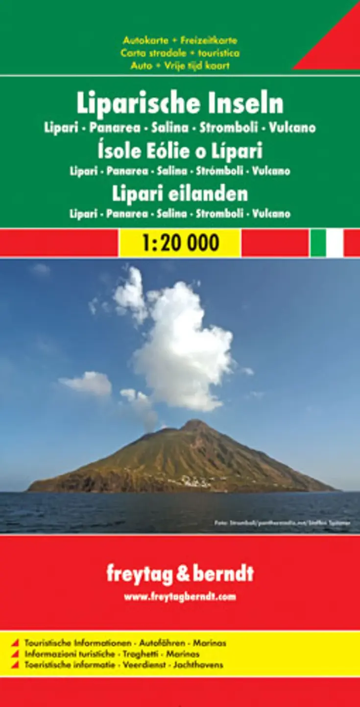 Wegenkaart Eolische-Liparische Eilanden