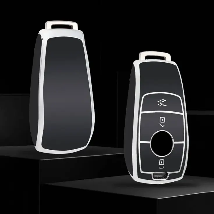 TPU Sleutelhoesje voor Mercedes zwart B3