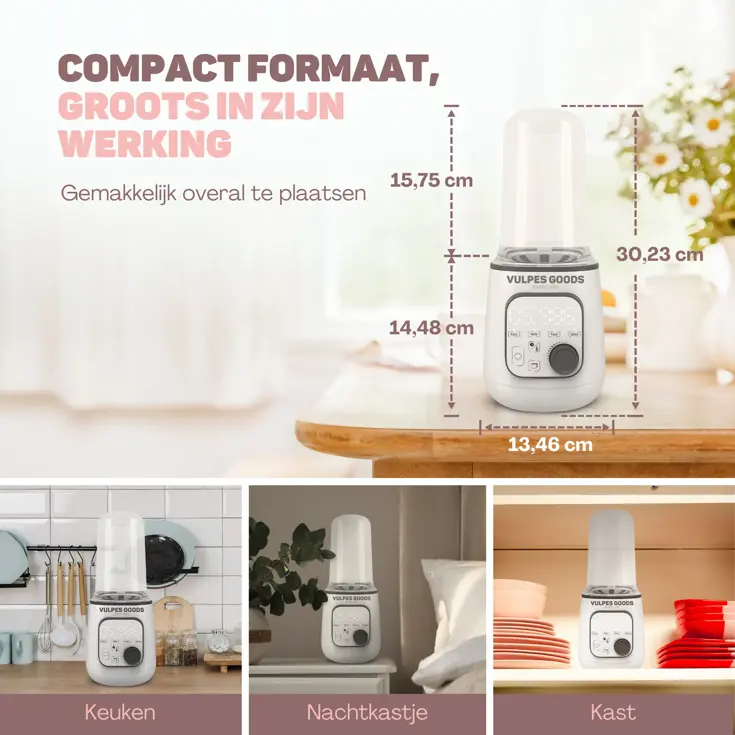 Flessenwarmer PRO 10in1 - Incl schoonmaakset