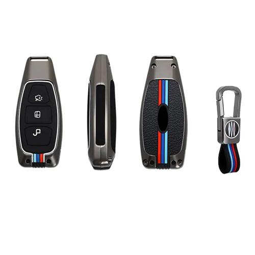 Metalen Sleutelhoesje voor Ford grijs K3