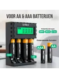 Batterijoplader USB - 4x AA/AAA