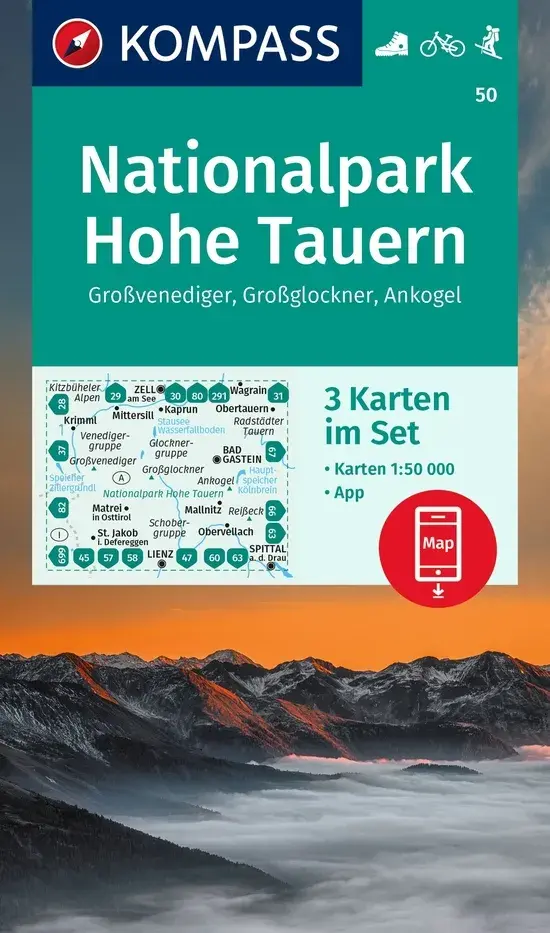 Wandelkaart WK50 NP Hohe Tauern
