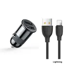 Autolader USB-A + Lightning - Zwart - Joyroom
