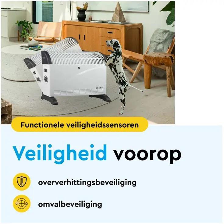 Elektrische Convectorkachel - 2000 watt