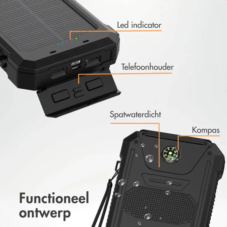 Solar Powerbank 20.000 mAh