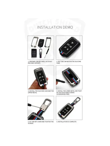 Metalen Sleutelhoesje voor Landrover grijs B5