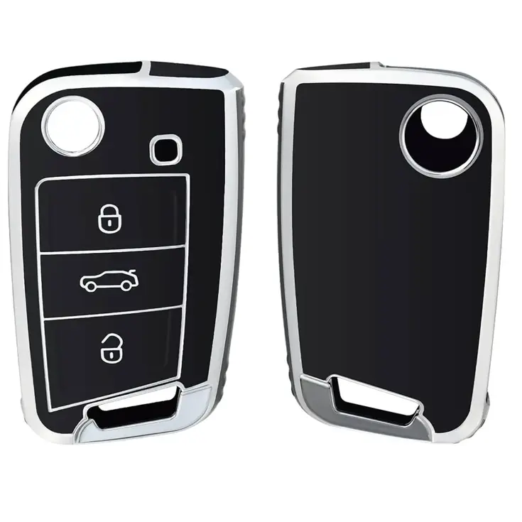 TPU Sleutelhoesje voor Volkswagen zwart B3