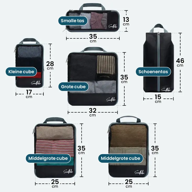 Compression Packing Cubes -  6 Delig