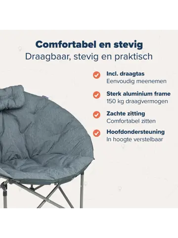 TRVLMORE Campingstoel XL