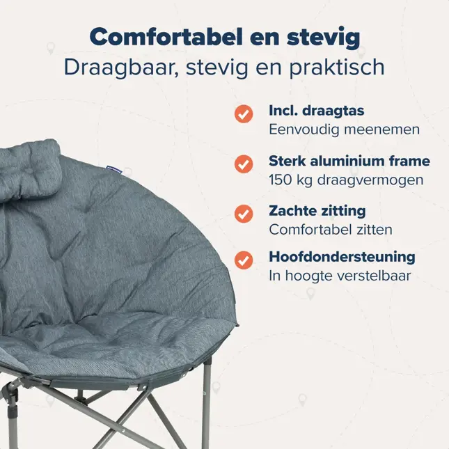 TRVLMORE Campingstoel XL