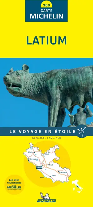 Michelin Local Wegenkaart 360 Lazio