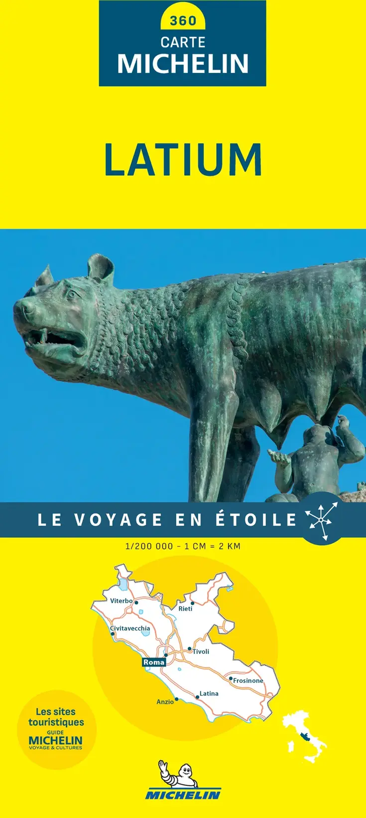 Michelin Local Wegenkaart 360 Lazio