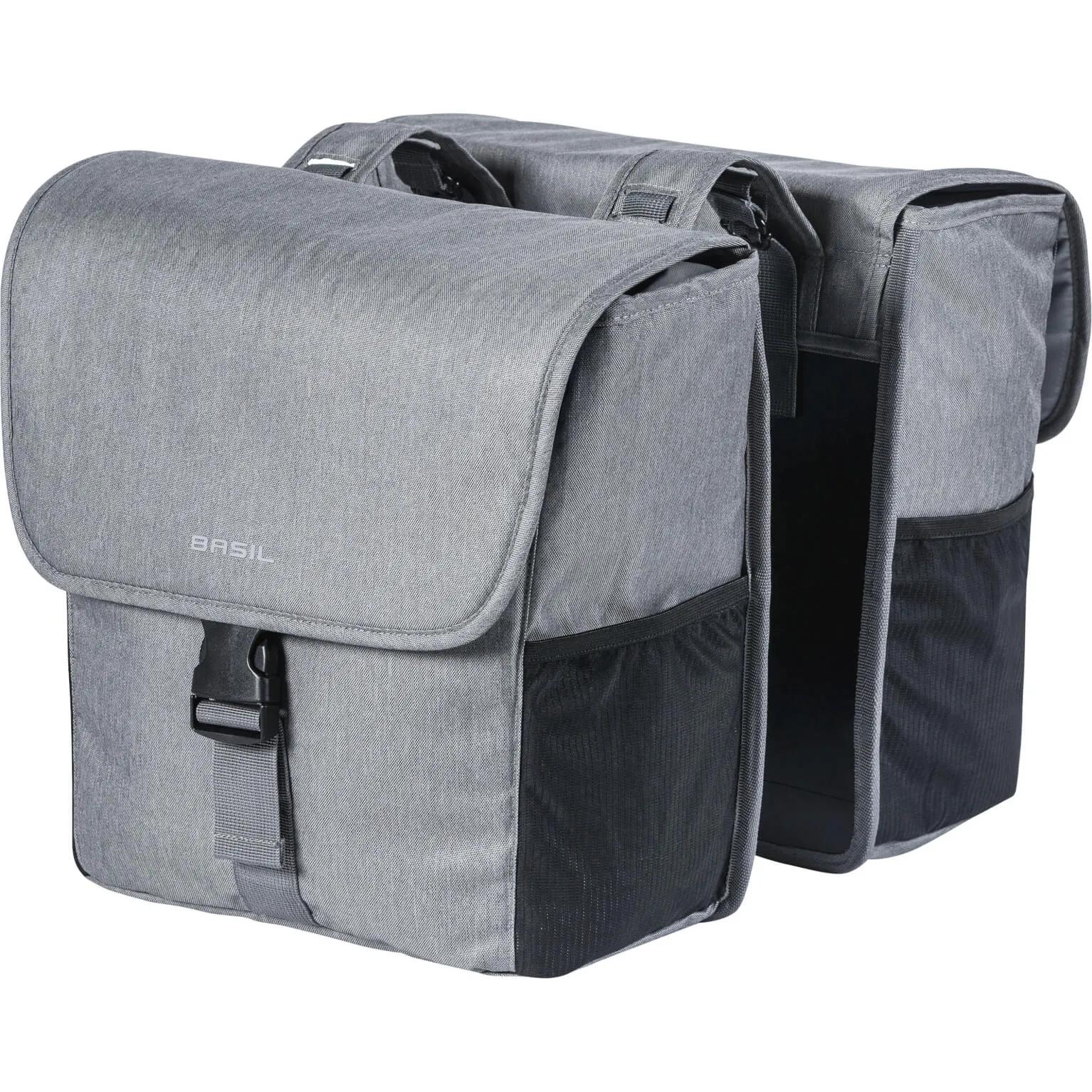 Basil  fietstas dubbel Go grey melee 32L  Grijs main product image