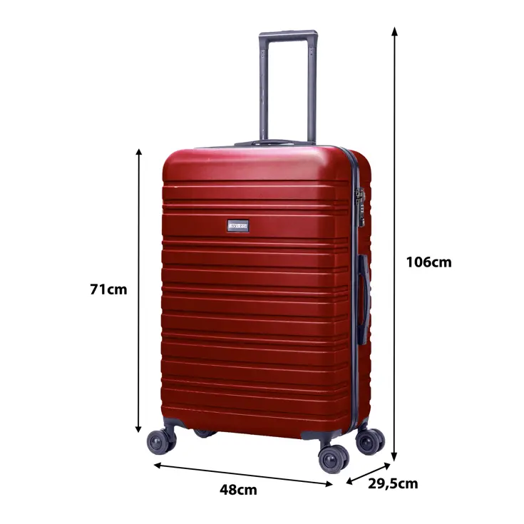 Reiskoffer L ABS 95L met TSA-slot en 360° wielen