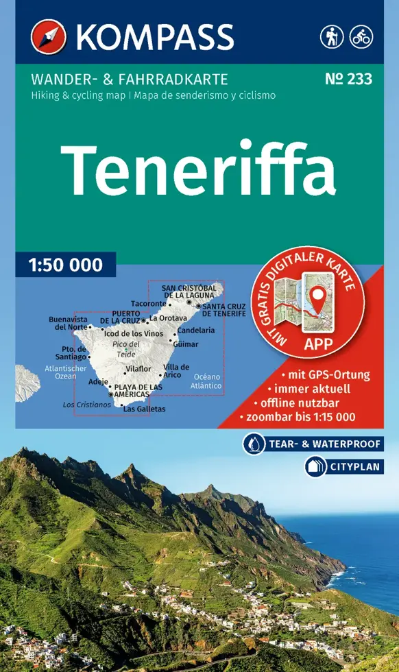 Wandelkaart WK233 Tenerife