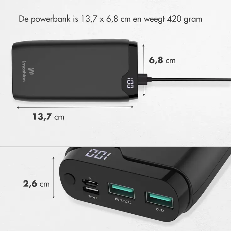 Powerbank 20.000 mAh