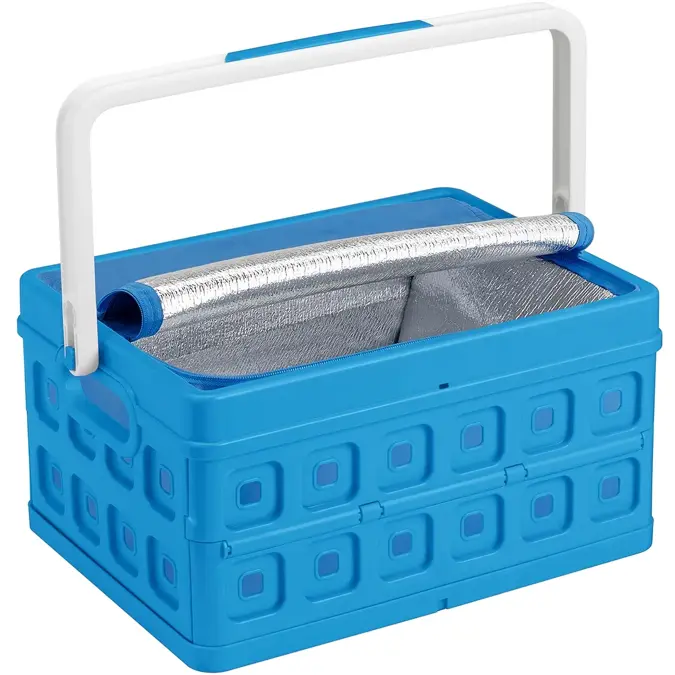 Square - Vouwkrat met handgreep/koeltas - 24L