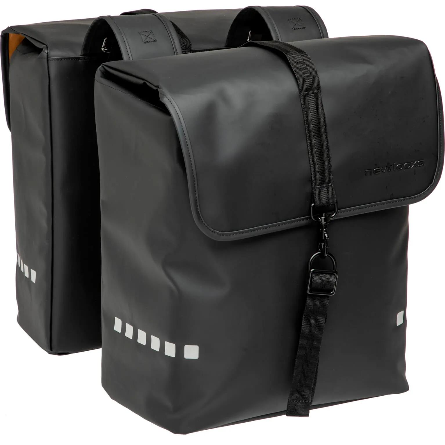 New Looxs  fietstas dubbel Odense black 39L  Zwart main product image