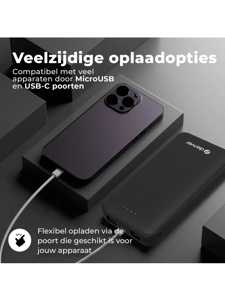 BS10010B Zwart Powerbank - 10.000 mAh