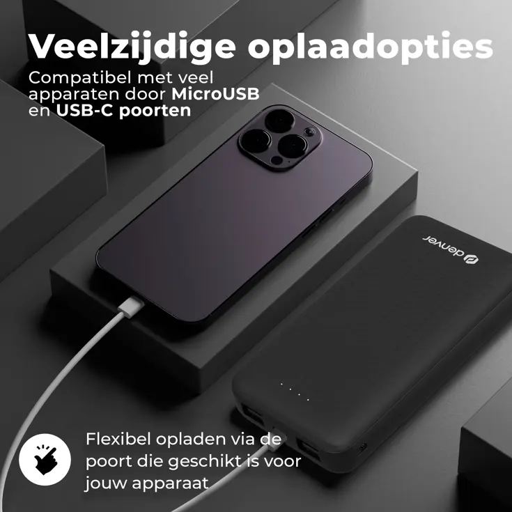 BS10010B Zwart Powerbank - 10.000 mAh