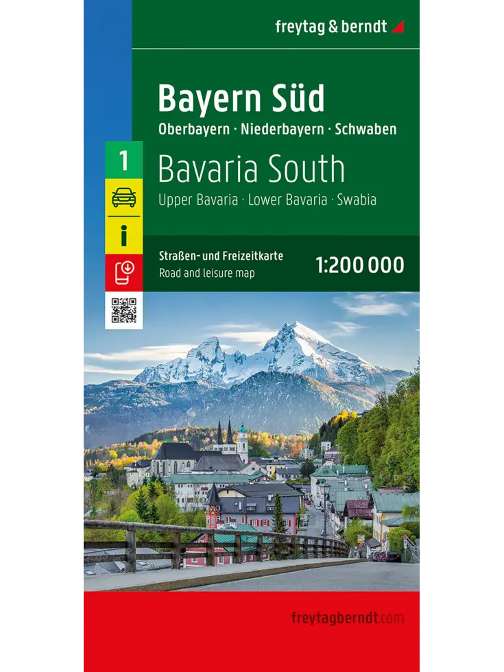 Wegenkaart Duitsland 1- Beieren Zuid