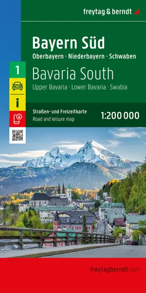 Wegenkaart Duitsland 1- Beieren Zuid