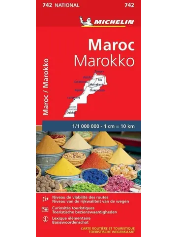 Wegenkaart National 742 Marokko