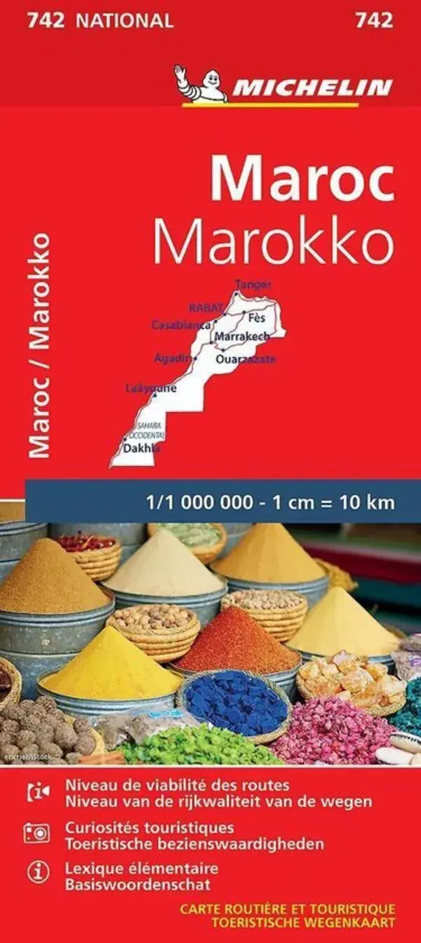 Wegenkaart National 742 Marokko