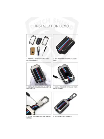 Metalen Sleutelhoesje voor Volvo grijs VOLVO