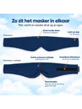 Katoenen Slaapmasker - Verduisterend - Verstelbaar