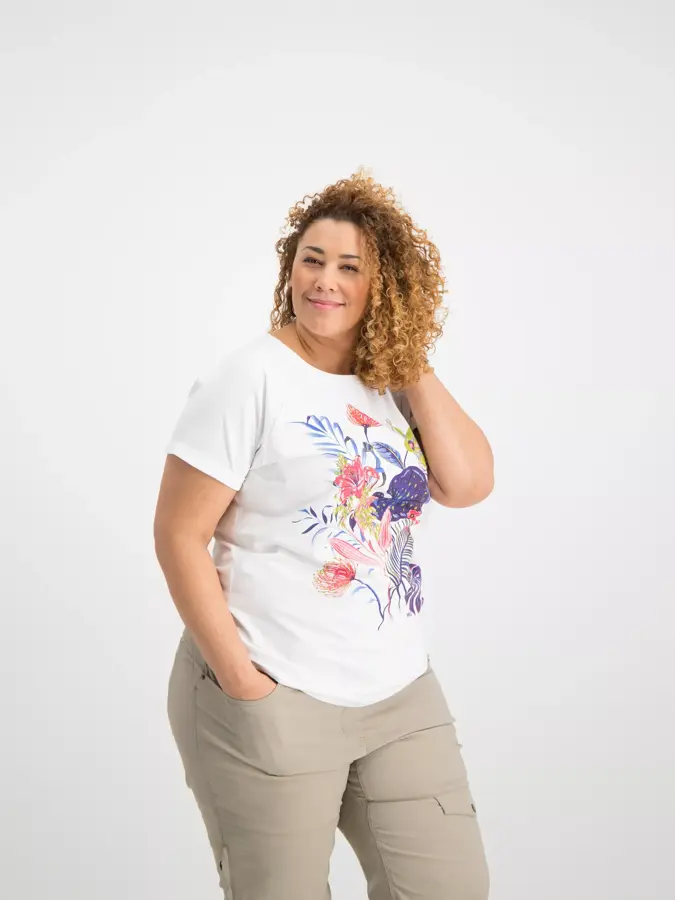 Nevra - T-shirt Dames - Plus Size