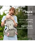 Pack Luxe draagzak + Opbergvakjes - Ergonomisch