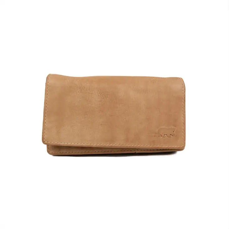 Brigitte - Leren overslag portemonnee - RIFD