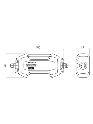 AC015 4 fase Automatisch acculader 1,5A, 12V