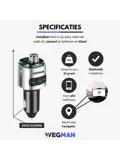 Wegman Bluetooth FM Transmitter - Carkit