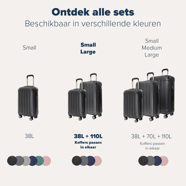 TRVLMORE Kofferset - 2 Delig - 38L