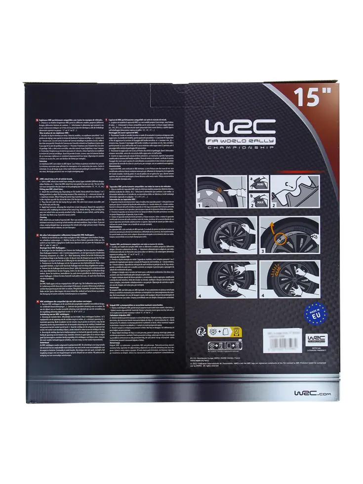 WRC Wieldoppen Sepang 15" - zilver 4 stuks